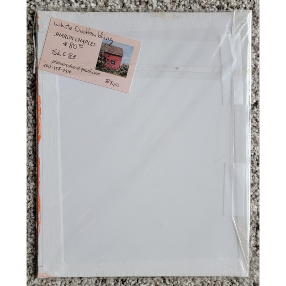 Beautiful Unique Original Art by Sharon Chaples Paint on Canvas Board 8in x 10in - Picture 2 of 3